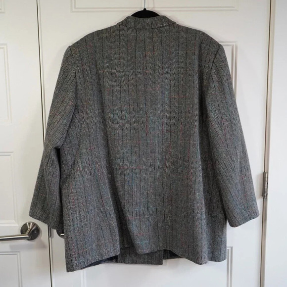 Vtg Maggie McNaughton Blazer‎ Jacket Woman Plus 20W Tweed Wool Colorful - Picture 5 of 10